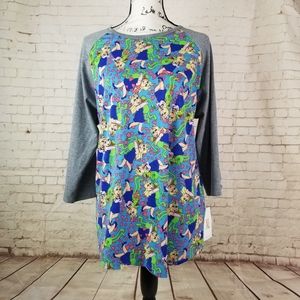 LuLaRoe Randy XL Disney Miss Piggy Kermit Hearts